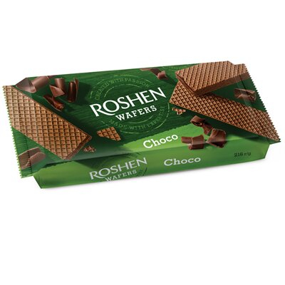 Dulciuri - Napolitane cu Crema de Cacao, Roshen, 216 g