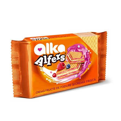 Dulciuri - Napolitane cu Fructe de Padure, Alfers, 170 g