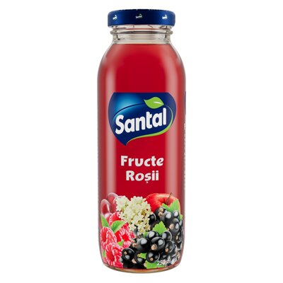 Bauturi necarbogazoase - Suc Fructe Rosii, 30%, Santal, 12 x 0.250 l