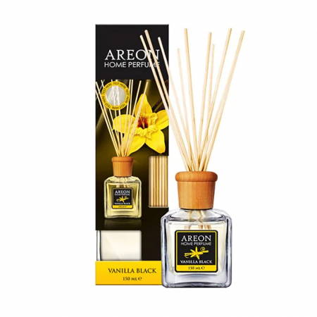Odorizant camera - Odorizant de camera cu betisoare, Areon Home Perfume Vanilla Black, 150 ml