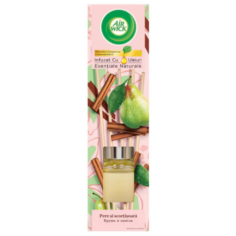Odorizant camera - Odorizant de camera cu betisoare parfumate Air Wick, Pere si scortisoara, 40ml