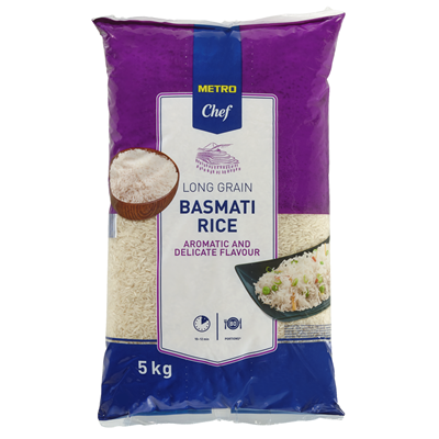 Produse Horeca - Orez basmati cu bob lung, Metro Chef Profesional, calitatea I, 5kg