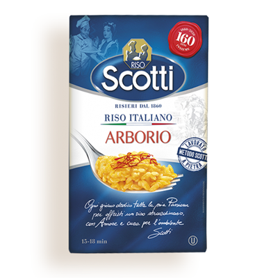 Alimente de baza - Orez Arborio pentru Risotto, 1 Kg, Riso Scotti