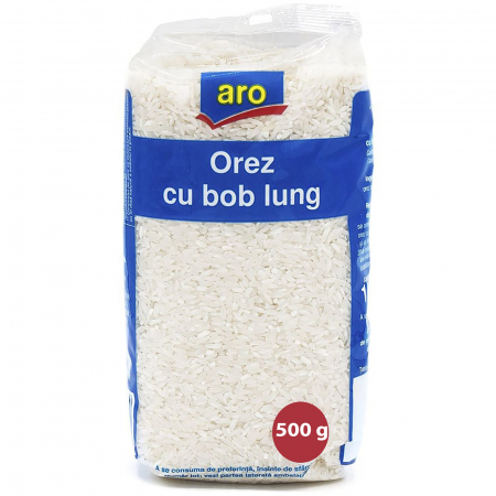 Alimente de baza - Orez cu bob lung Aro, 500 g