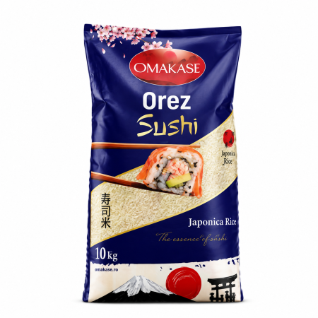 Bacanie - Orez pentru Sushi OMAKASE, pentru Maki, Nigiri si Uramaki, 10 kg