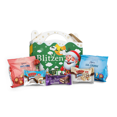 Bacanie - Pachet Cadou Dulciuri Blitzen Kids, Boutique Cadeaux - Ideal pentru Sarbatori si Evenimente Speciale