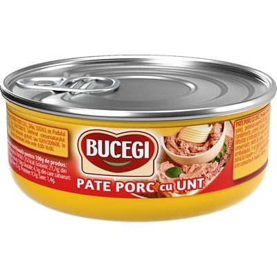 Noutati! - Pate de Porc cu Unt, Bucegi, 6 x 120 g-VivoMarket.ro