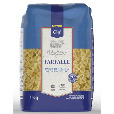 Bacanie - Paste Farfalle, 1 kg, Metro Chef