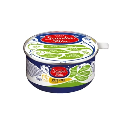 Bacanie - Pate de Pui, Scandia Sibiu, 6 x 120 g-Vivomarket.ro