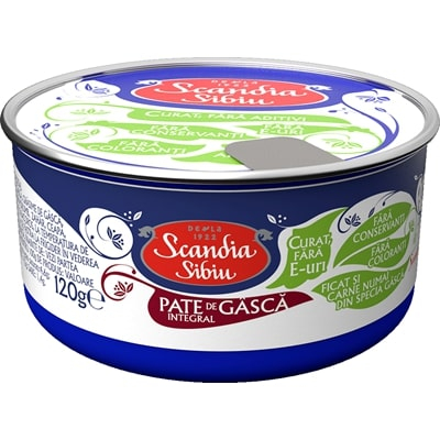 Bacanie - Pate de Gasca, Scandia Sibiu, 6 x 120 g-Vivomarket.ro