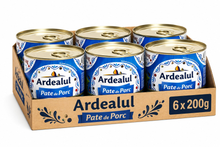 Conserve - Pate de Porc, Ardealul, 6 x 200 g-Vivomarket.ro