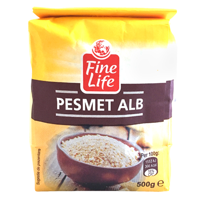 Alimente de baza - Pesmet Alb,  6 x 500 g, Fine Life