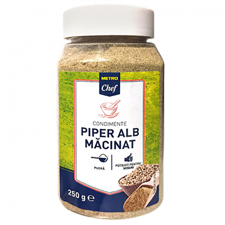 Bacanie - Piper alb macinat, Metro Chef, 250 g
