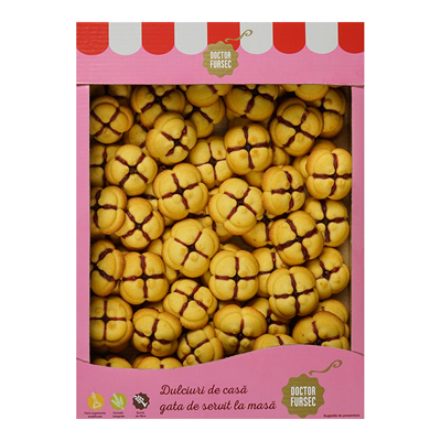 Produse Horeca - Prajitura Stelute cu gem de Fructe, DOCTOR FURSEC, 1 kg-Vivomarket.ro