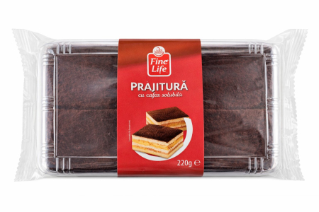 Dulciuri - Prajitura cu Crema de Cafea Solubila, Fine Life, 220 g