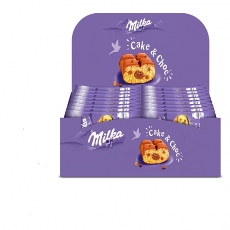 Bacanie - Prajitura cu crema de ciocolata Milka Cake&Choc 24 buc x 35g-Vivomarket.ro