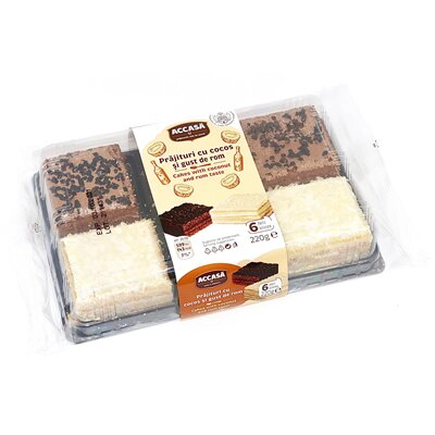 Bacanie - Prajitura cu Cocos si Rom, Accasa, 220 g