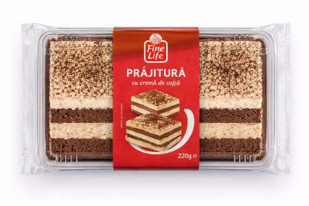 Dulciuri - Prajitura cu Crema de Cafea, Fine Life, 220 g