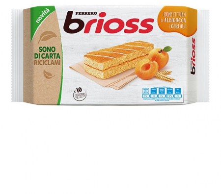 Prajitura Ferrero Brioss cu Caise, 10 x 28 g [1]