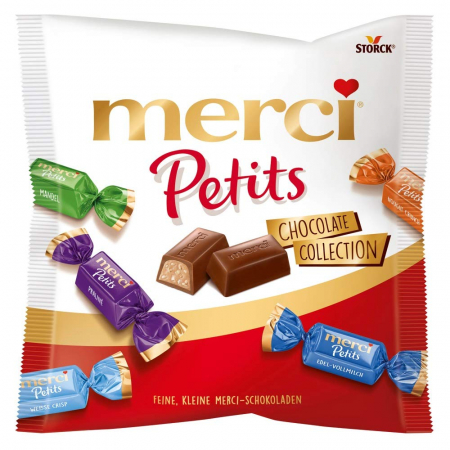 Praline asortate de ciocolata Merci Petits, 125g [0]