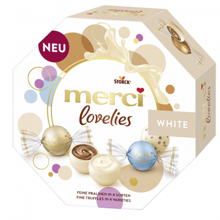 Praline Merci Lovelies White, 185 g [0]