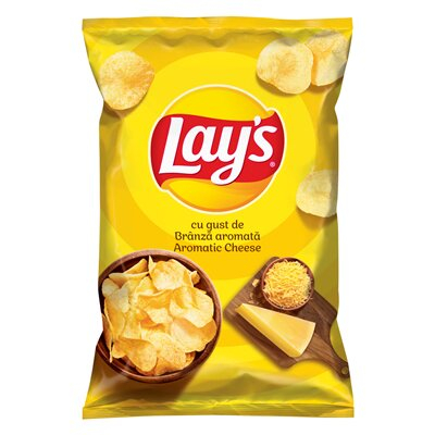 Produse alimentare/Bacanie - Chipsuri din Cartofi cu Branza Aromata, Lay's, 125 g