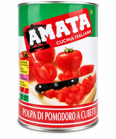 Conserve - Rosii Decojite Cuburi, Amata, 4.1 Kg-Vivomarket.ro