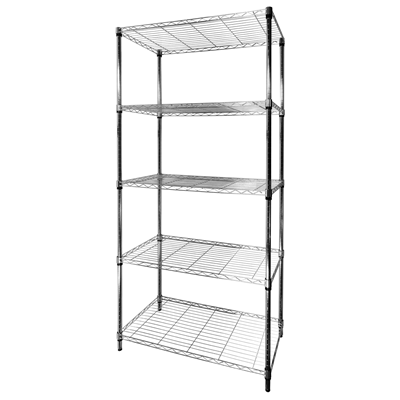 Curatenie & Intretinere - Raft Metalic de Depozitare Hendi cu 5 Polite, Capacitate 80 kg/Polita, 455x910x(H)1830 mm, Otel Cromat – Ideal pentru Organizare si Rezistenta