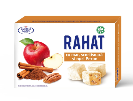 Noutati! - Rahat cu mar, scortisoara si nuci Pecan, Zaharni Zavodi, 140 g-Vivomarket.ro