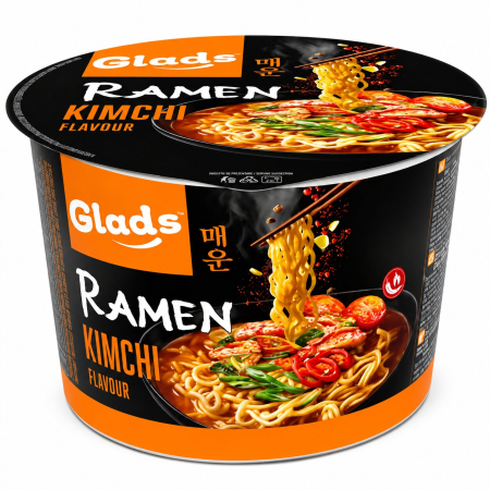 Paste fainoase - Ramen Instant cu Aroma de Kimchi, Glads, 105 g-Vivomarket.ro