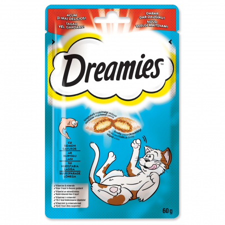 Recompense pentru pisici Dreamies, Somon, 60g [0]