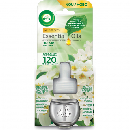 Odorizant camera - Rezerva odorizant electric Air Wick, Flori albe, 19 ml