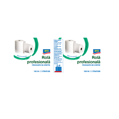 Rola hartie bucatarie, profesionala Horeca, 2 straturi, 100 m, Aro [1]