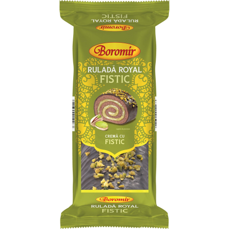 Bacanie - Rulada Royal cu crema de fistic, Boromir, 350 g-Vivomarket.ro