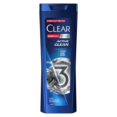 Sampon de par - Sampon pentru barbati 3In1 Clean 360 ml, Clear
