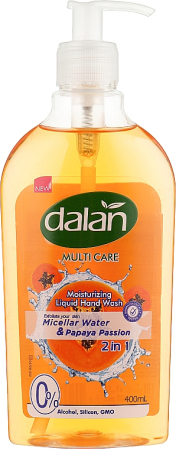 Sapunuri - Sapun Lichid cu Apa Micelara si Papaya, 400 ml, Dalan Therapy
