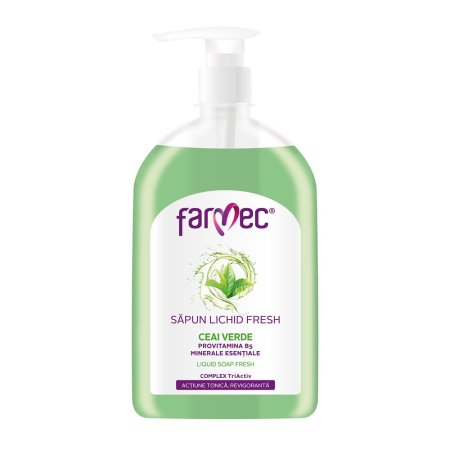 Ingrijire personala & Cosmetice - Sapun Lichid cu Ceai Verde, 500 ml, Farmec