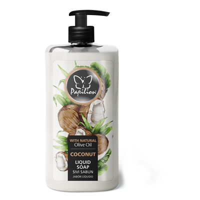 Sapunuri - Sapun Lichid cu cocos, 400 ml, Papilion