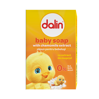 Sapun & Gel de dus copii - Sapun Solid cu Musetel pentru Copii,6 x 100 g, Dalin Bebe