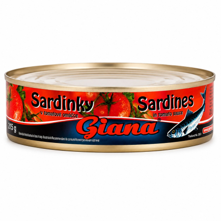 Bacanie - Sardine in Sos Tomat, Giana, 215 g-Vivomarket.ro