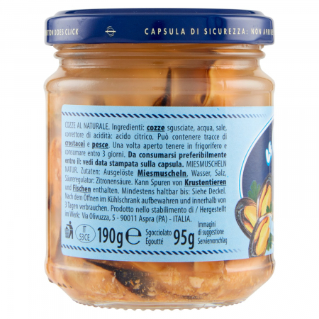 Scoici Midii in suc propriu, L'isola D'oro, 190 g [1]