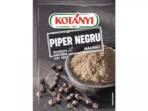 Bacanie - Piper negru macinat, Kotanyi, 5 x 17 g-Vivomarket.ro