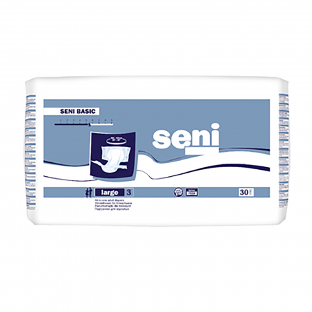 Igiena intima - Scutece pentru adulti Seni Basic, L, 30 buc