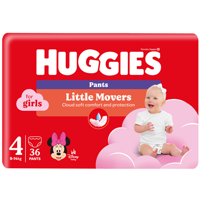 Copii & Bebe - Scutece Chilotel Fetite , Marimea 4, 9-14 Kg, 36 buc., Huggies