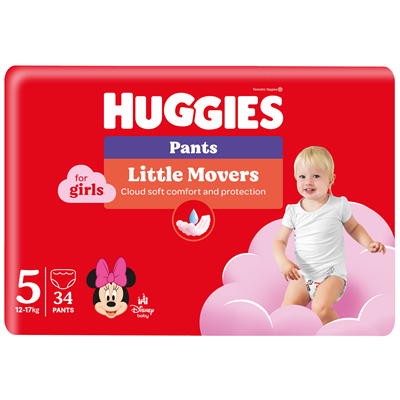 Scutece si chilotei - Scutece Chilotel Fetite , Marimea 5, 12-17 Kg, 34 buc., Huggies