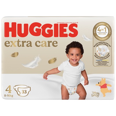 Scutece si chilotei - Scutece copii , Nr.4, 8-16  Kg, 33 buc. Huggies Extra Care