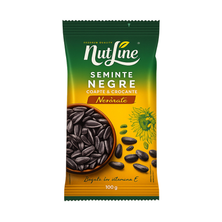 Chipsuri & Snaksuri - Seminte Negre Coapte & Nesarate, Nutline, 100 g-Vivomarket.ro