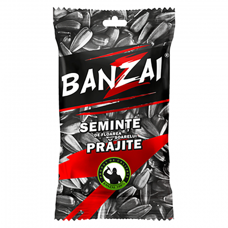 Chipsuri & Snacksuri - Seminte de Floarea Soarelui Prajite fara sare 20 pachete x 40 g, Banzai, 800g
