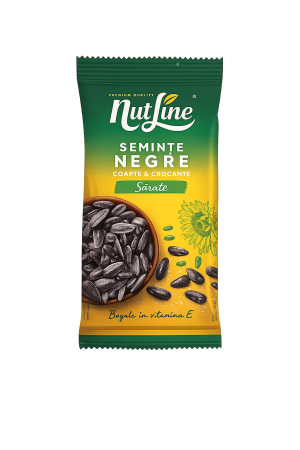 Chipsuri & Snaksuri - Seminte Negre Coapte & Sarate, Nutline, 100 g-Vivomarket.ro