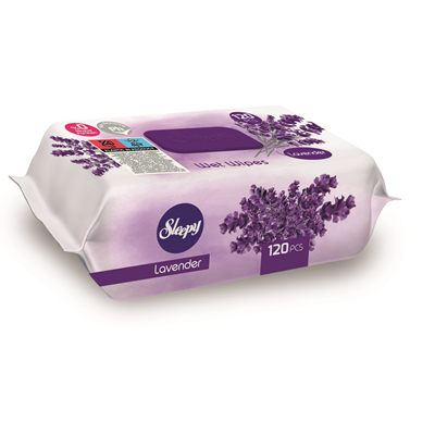 Servetele umede antibacteriene pentru maini - Servetele Umede Lavanda, 120 buc, Sleepy